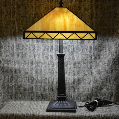Modern Faux Stained Glass Lamp