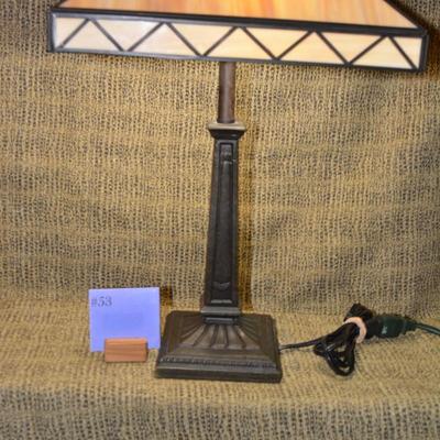 Modern Faux Stained Glass Lamp