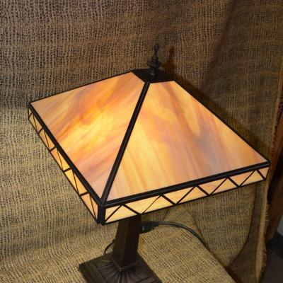 Modern Faux Stained Glass Lamp