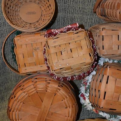 Large Lot of Assorted Longaberger Baskets