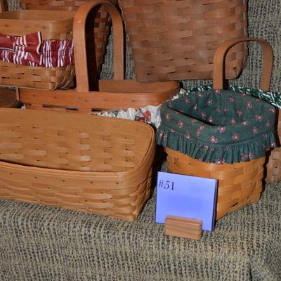 Large Lot of Assorted Longaberger Baskets