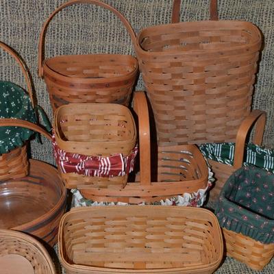 Large Lot of Assorted Longaberger Baskets