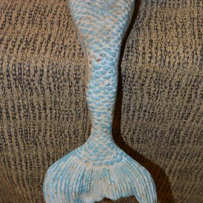 Vintage Cast Iron Mermaid 18"