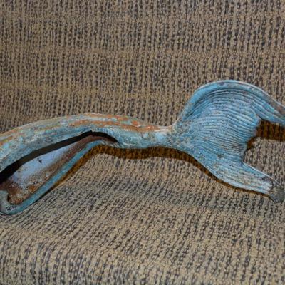 Vintage Cast Iron Mermaid 18"