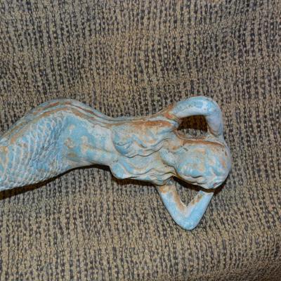 Vintage Cast Iron Mermaid 18"