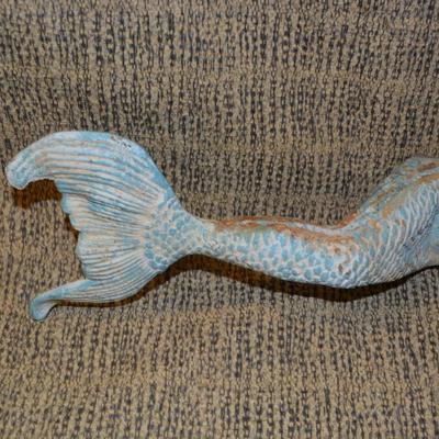 Vintage Cast Iron Mermaid 18"