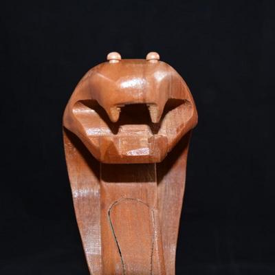 Wooden Art Cobra Puzzle w/ Box and Instructions 8x8x6 Assembled