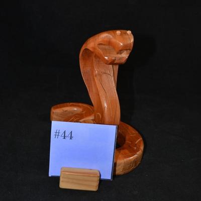 Wooden Art Cobra Puzzle w/ Box and Instructions 8x8x6 Assembled