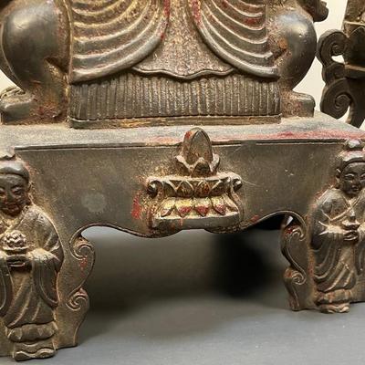 Tibet Bronze Gilt Winged Garuda Buddah Satue