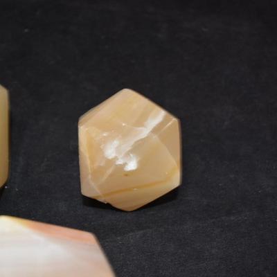 Set of 3 Onyx Dodecahedra 2.5", 2.25", 1.75"