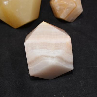 Set of 3 Onyx Dodecahedra 2.5", 2.25", 1.75"