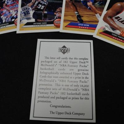 1993 Upper-Deck McDonald's NBA Fantasy Set - 102 Cards