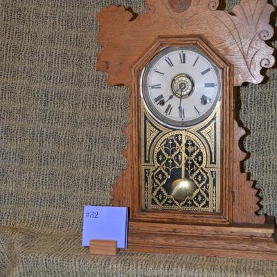 Antique 1890's E, Ingram & Co. Wind Up Mantle Clock
