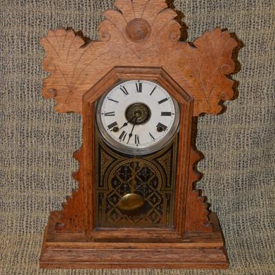 Antique 1890's E, Ingram & Co. Wind Up Mantle Clock