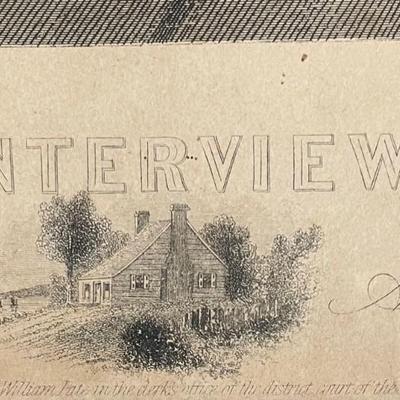 Washington's Last Interview with his Mother Printerd by A E Coates, NY