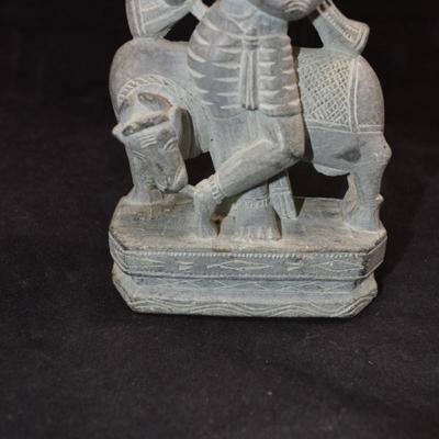 Vintage Soapstone KRISHNA w/ Flute 6.5" Tall