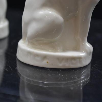 Vintage RCA Victor Nipper Dog Salt + Pepper Shakers 3" Tall