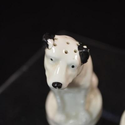 Vintage RCA Victor Nipper Dog Salt + Pepper Shakers 3" Tall