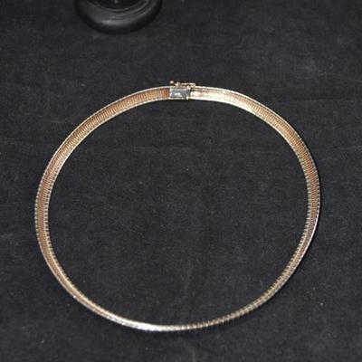 Heavy 925 Sterling Omega Choker 16" 34.5g