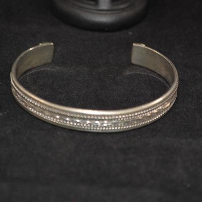 925 Sterling Braid Cuff Bracelet 20.9g