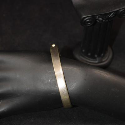 925 Sterling Breast Cancer Awareness Cuff Bracelet 18.2g