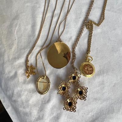 Delicate Gold Lockets, Leaf Necklaces Plus Earrings, Bracelets & More (P-RG)