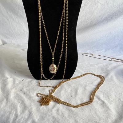 Delicate Gold Lockets, Leaf Necklaces Plus Earrings, Bracelets & More (P-RG)