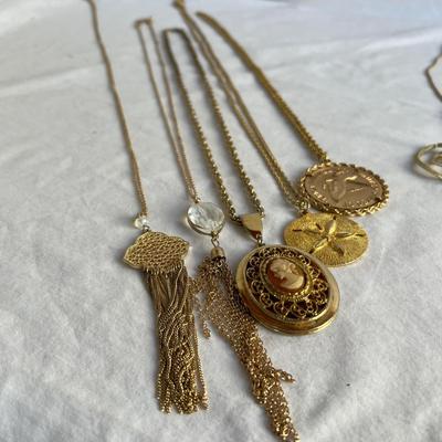 Delicate Gold Lockets, Leaf Necklaces Plus Earrings, Bracelets & More (P-RG)