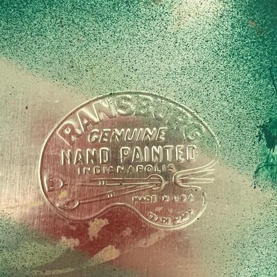 990 Vintage Ransburg Genuine Hand Painted Canister Set