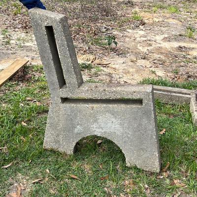 3 Piece Cement Bench ~ **Heavy**