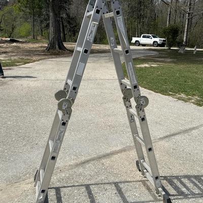 Folding Adjustable Ladder