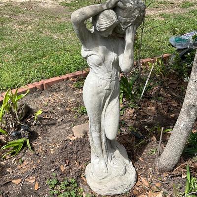 42â€ Tall Greek Style Lady Concrete Garden Statue