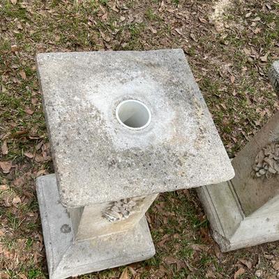 Pair (2) Cements Pedestals