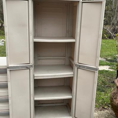 STERLITE ~ Pair (2) ~ Utility Storage Cabinets