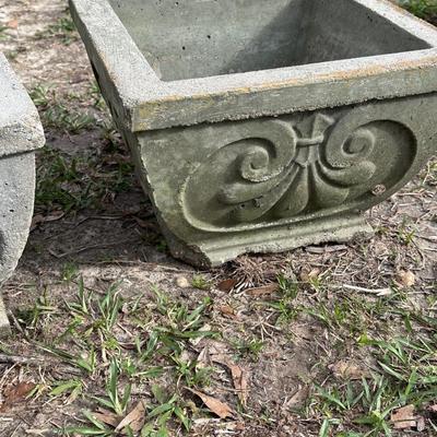 Three (3) ~ Cement Planters