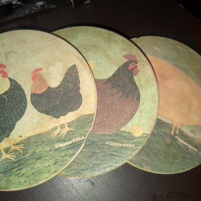 Warren Kimble coaster stone