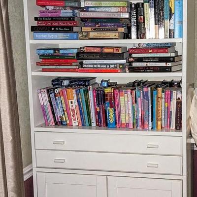 White bookshelf