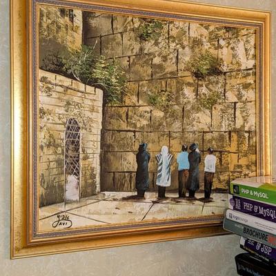 Oil painting in gold frame
