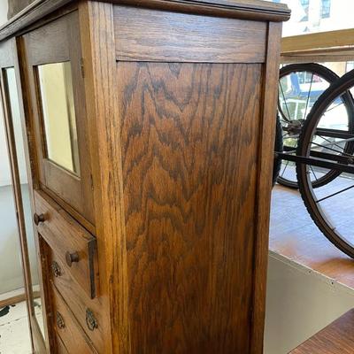 Antique Oak Chifforobe