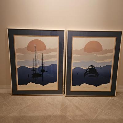 Framed Nautical Lithographs, Pencil Signed & Numbered (BLR-DW)