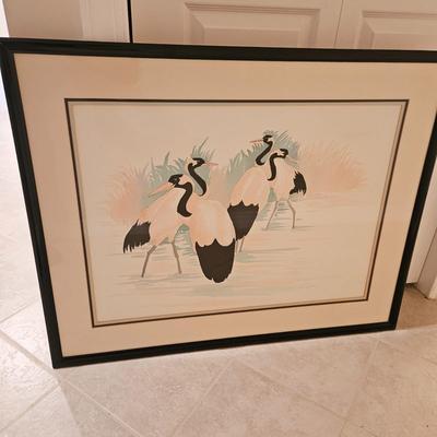 Framed Print of Cranes (BLR-DW)
