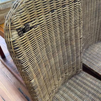 Set of Five Wicker Chairs (One Damaged)