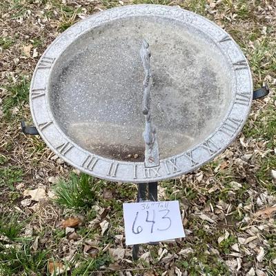 36â€ Tall Sun Dial
