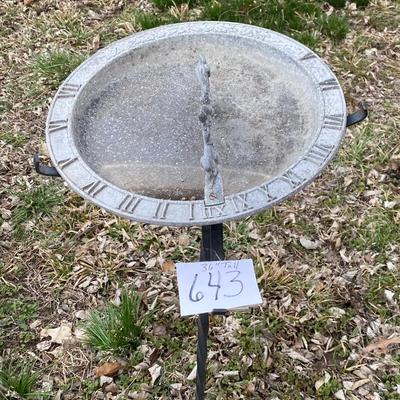 36â€ Tall Sun Dial