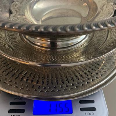 Sterling Silver Chargers & Raised Dishes - 1155 grams - Most Monogrammed