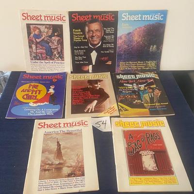 Vintage Sheet Music Magazines