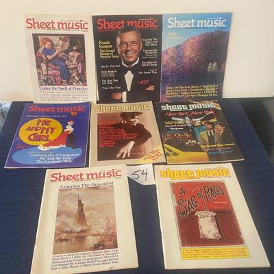 Vintage Sheet Music Magazines