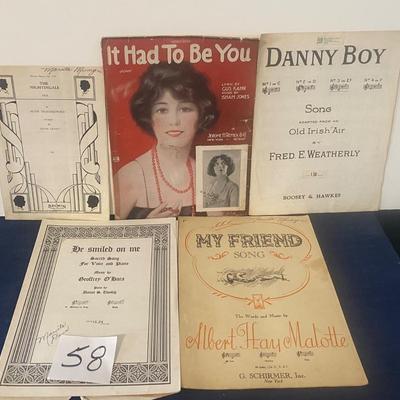 Vintage Sheet Music