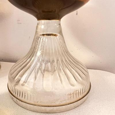 3 Antique Oil Lamps + Wicks