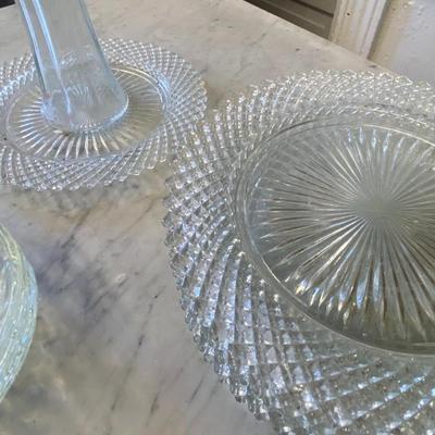 Set of Three Glass Display Plates (Handcrafted Soaps Included)